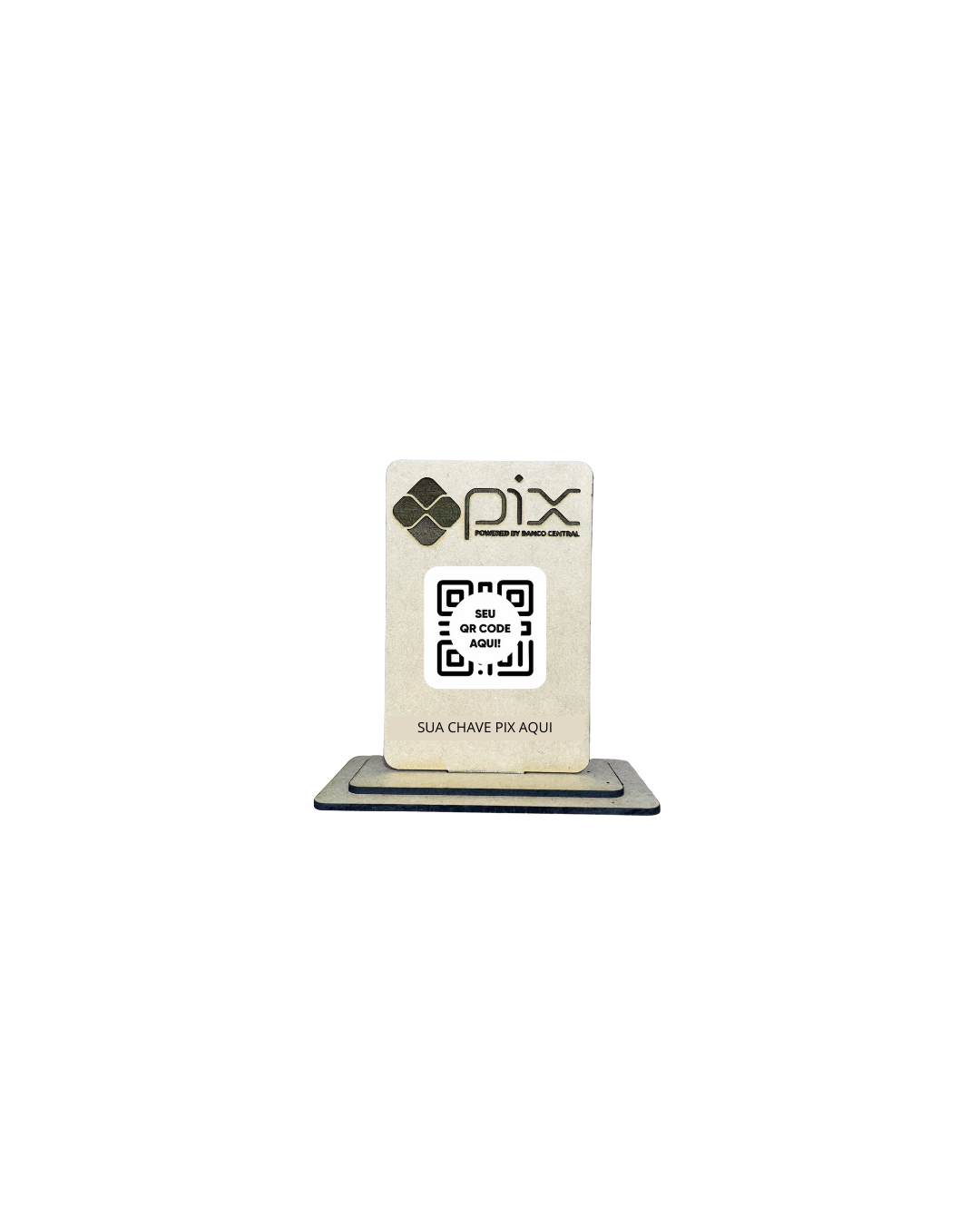 Placa PIX mdf